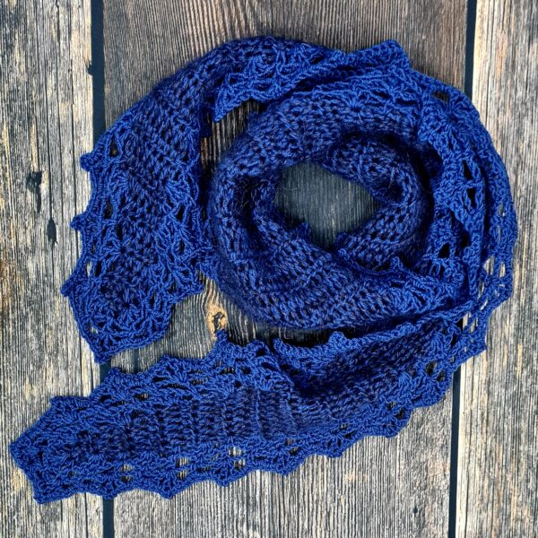 heklet lille pynte skjerf