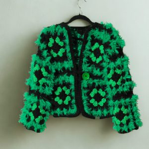 Ferdigstrikk Emerald Bloom Jakke.. by yorgA