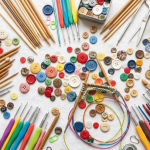 Strikkepinner og heklenåler